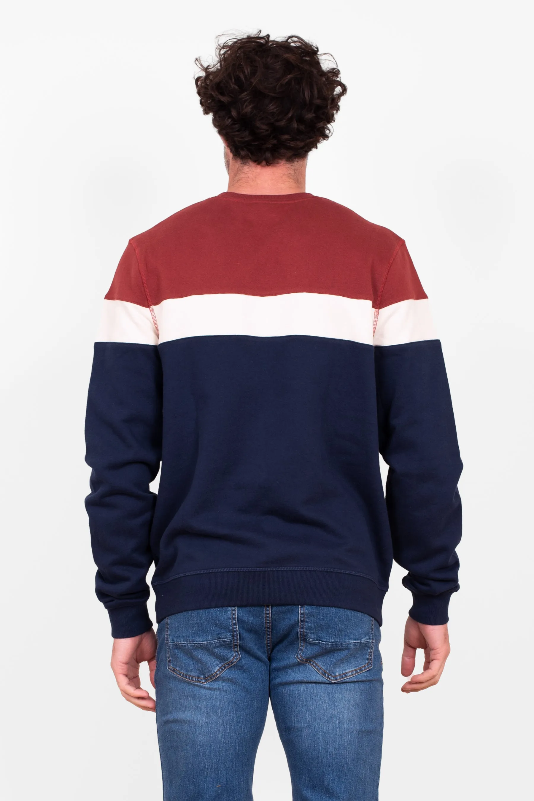 Colour Block Crew Neck Sweat