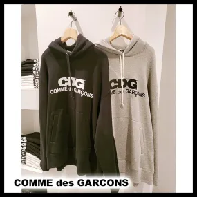 COMME des GARCONS  |Pullovers Street Style Long Sleeves Cotton Oversized Logo