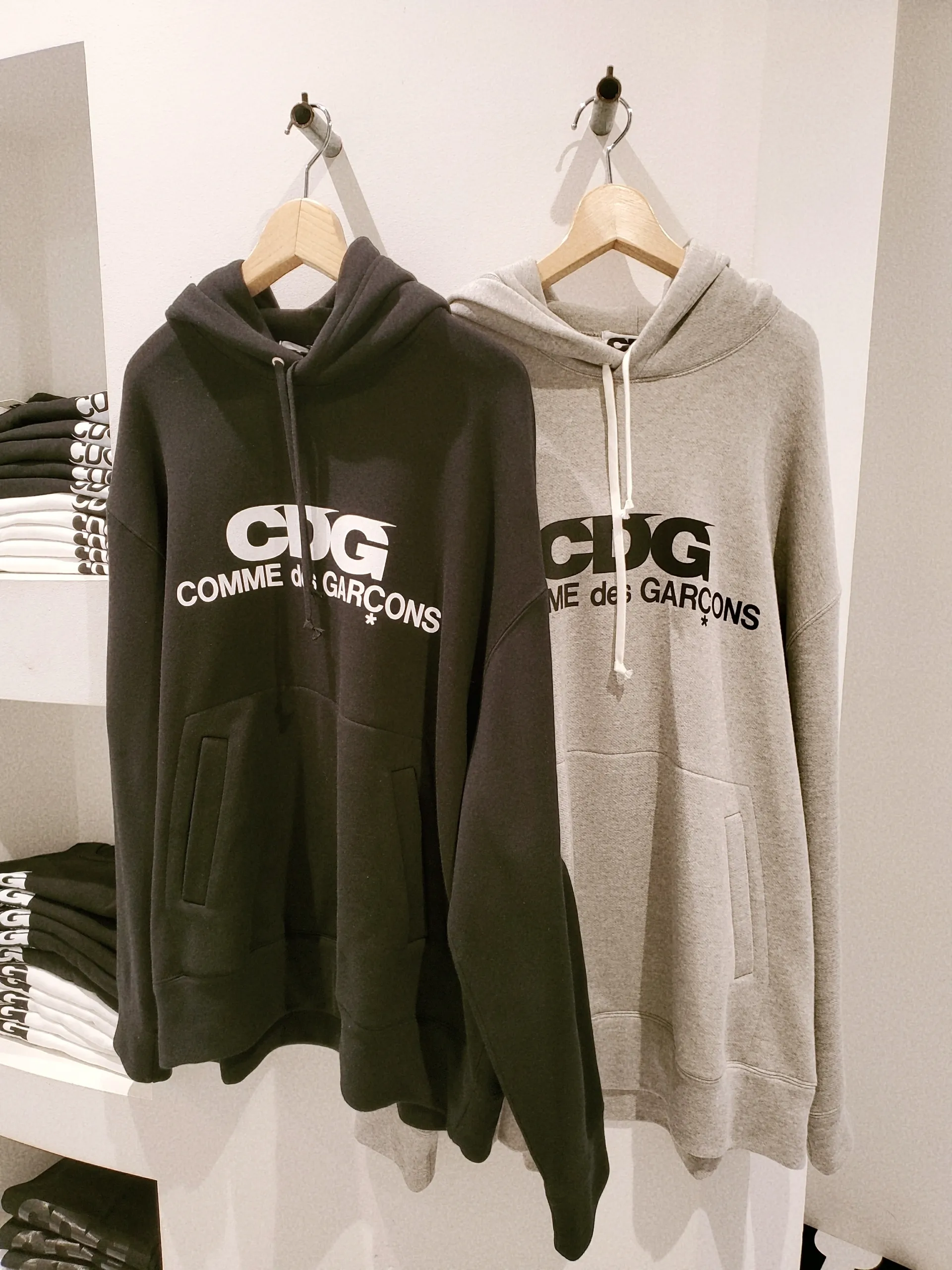 COMME des GARCONS  |Pullovers Street Style Long Sleeves Cotton Oversized Logo