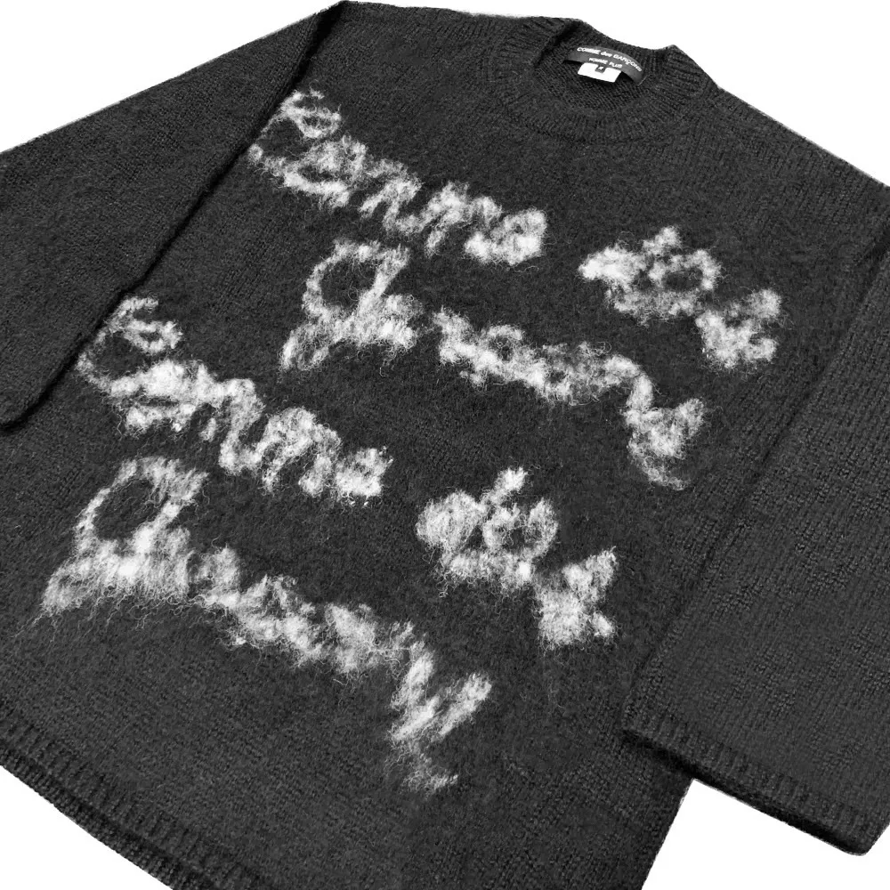 COMME des GARCONS  |Pullovers Unisex Wool Street Style Long Sleeves Oversized