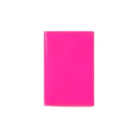 COMME DES GARCONS SA6400 SUPER FLUO WALLET PINK