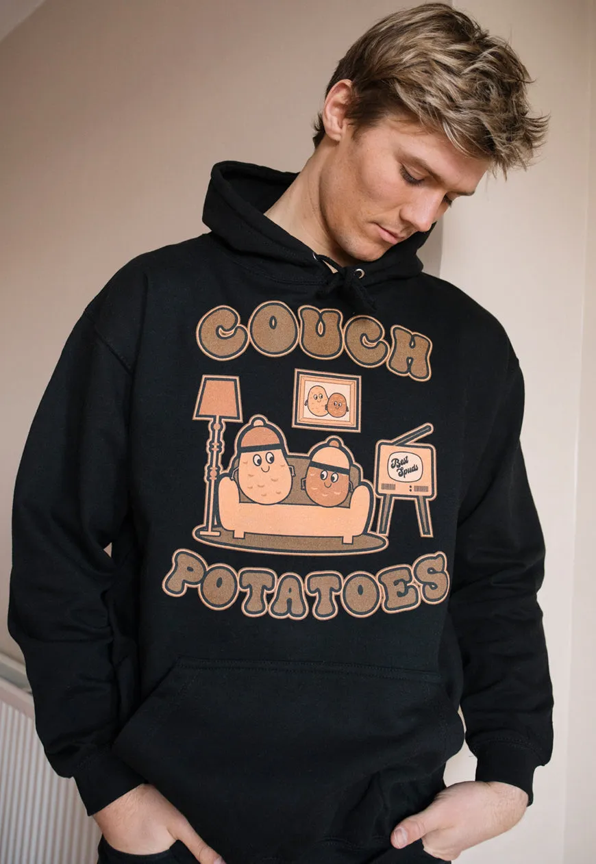 Couch Potatoes Men's Slogan Hoodie