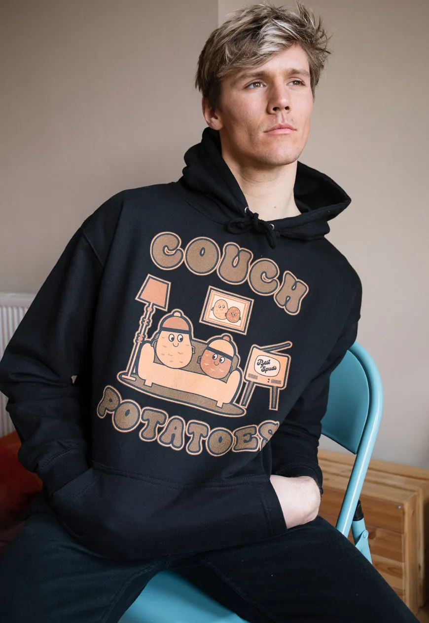 Couch Potatoes Men's Slogan Hoodie