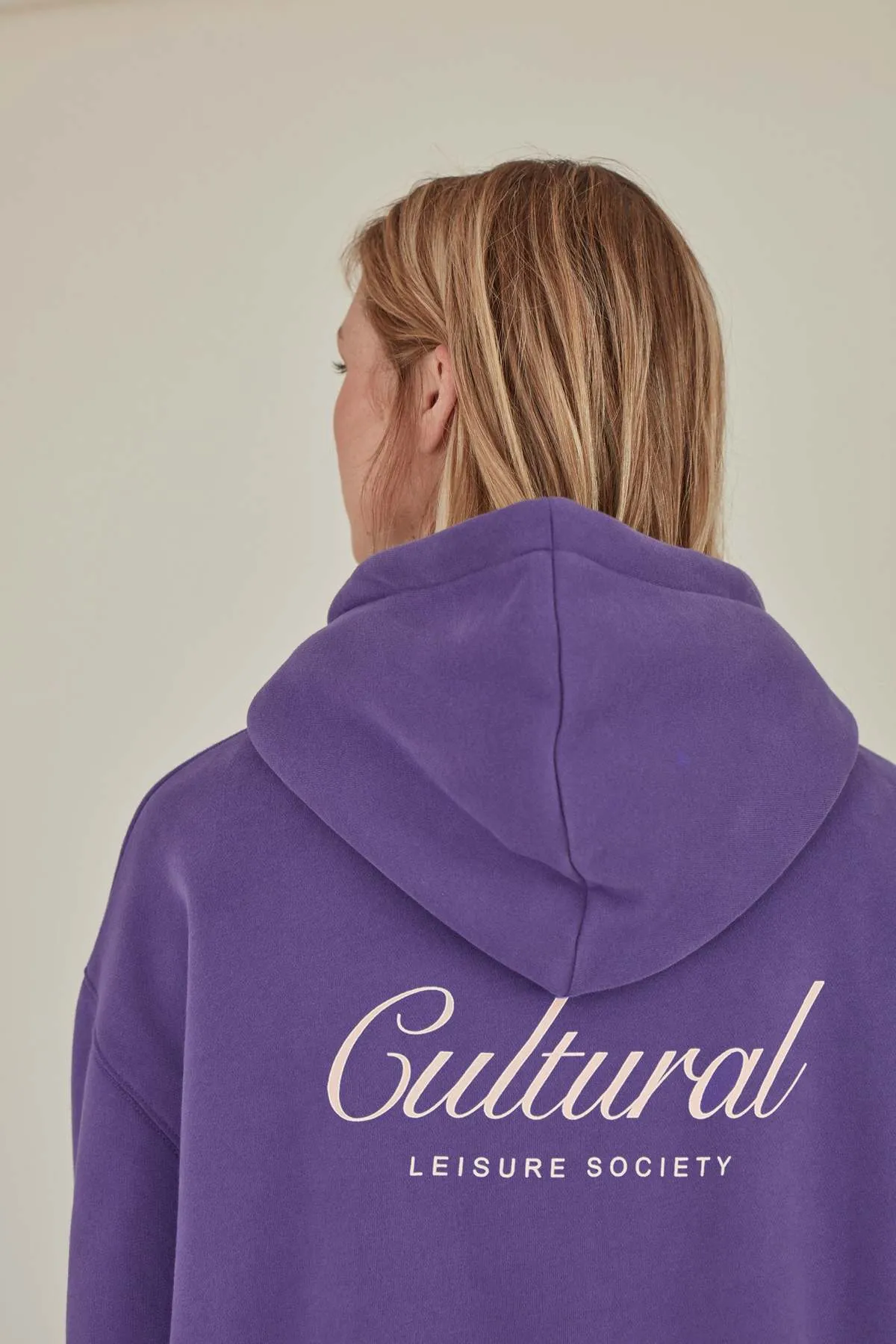 Cultural Leisure Society Oversized Hoodies SWEATER - PURPLE