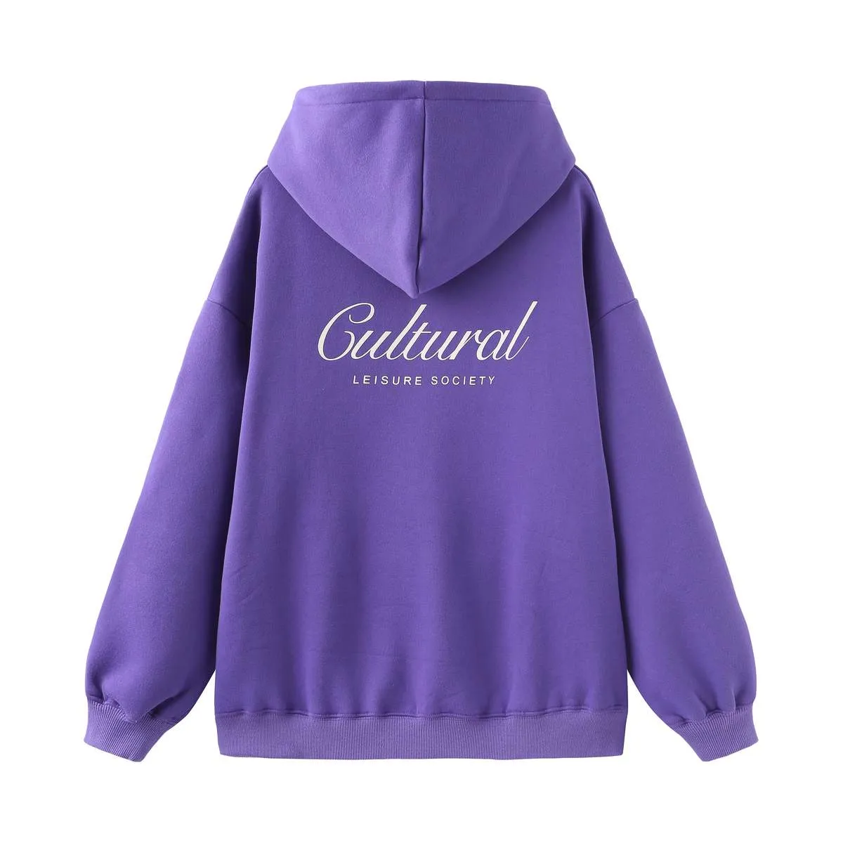 Cultural Leisure Society Oversized Hoodies SWEATER - PURPLE