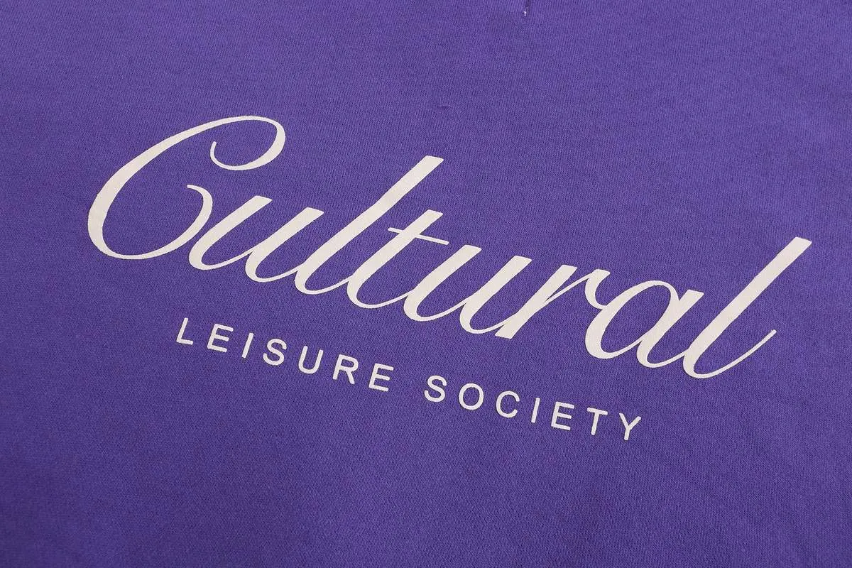 Cultural Leisure Society Oversized Hoodies SWEATER - PURPLE