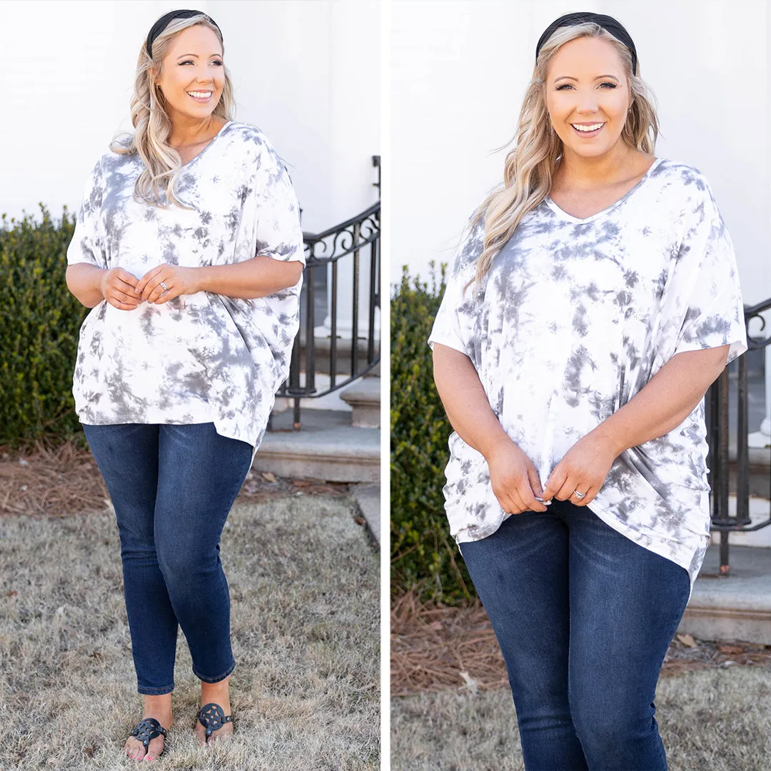 Currently Trending Tunic, Gray Multi