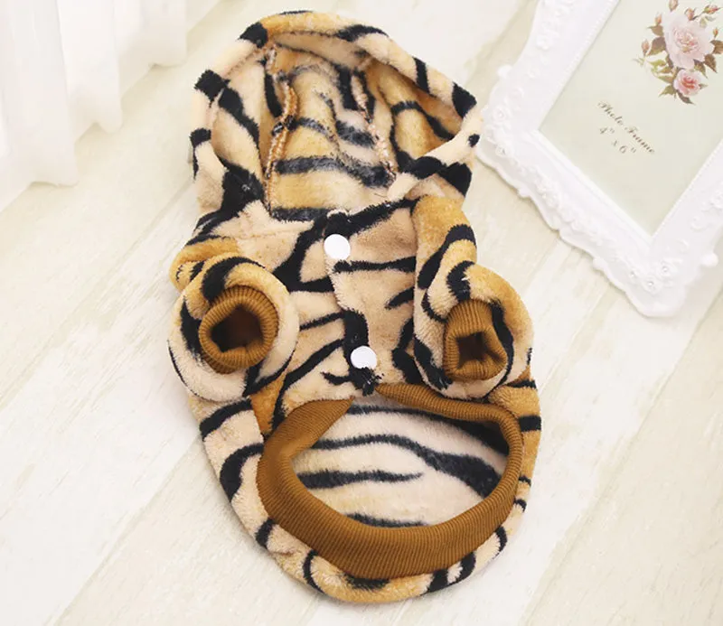 Cute Tiger Costume Hoodie For Dogs