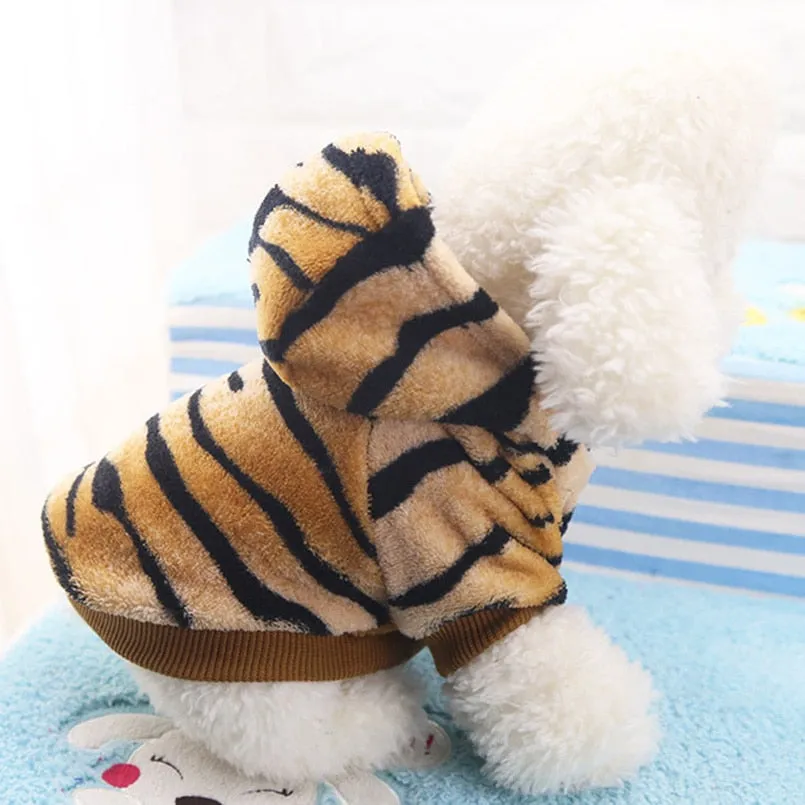 Cute Tiger Costume Hoodie For Dogs