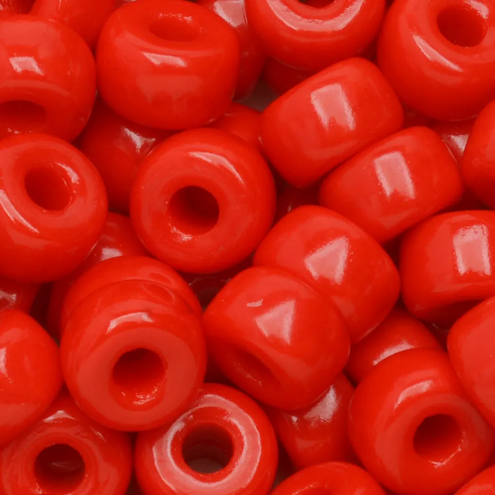 Czech Glass Matubo, 2/0 Seed Bead, Red Opaque (20 Gram Tube)