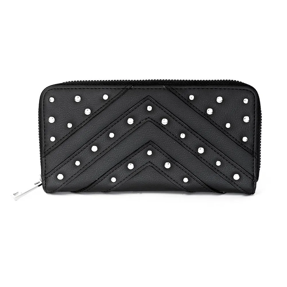 Diagonal Studded Wallet