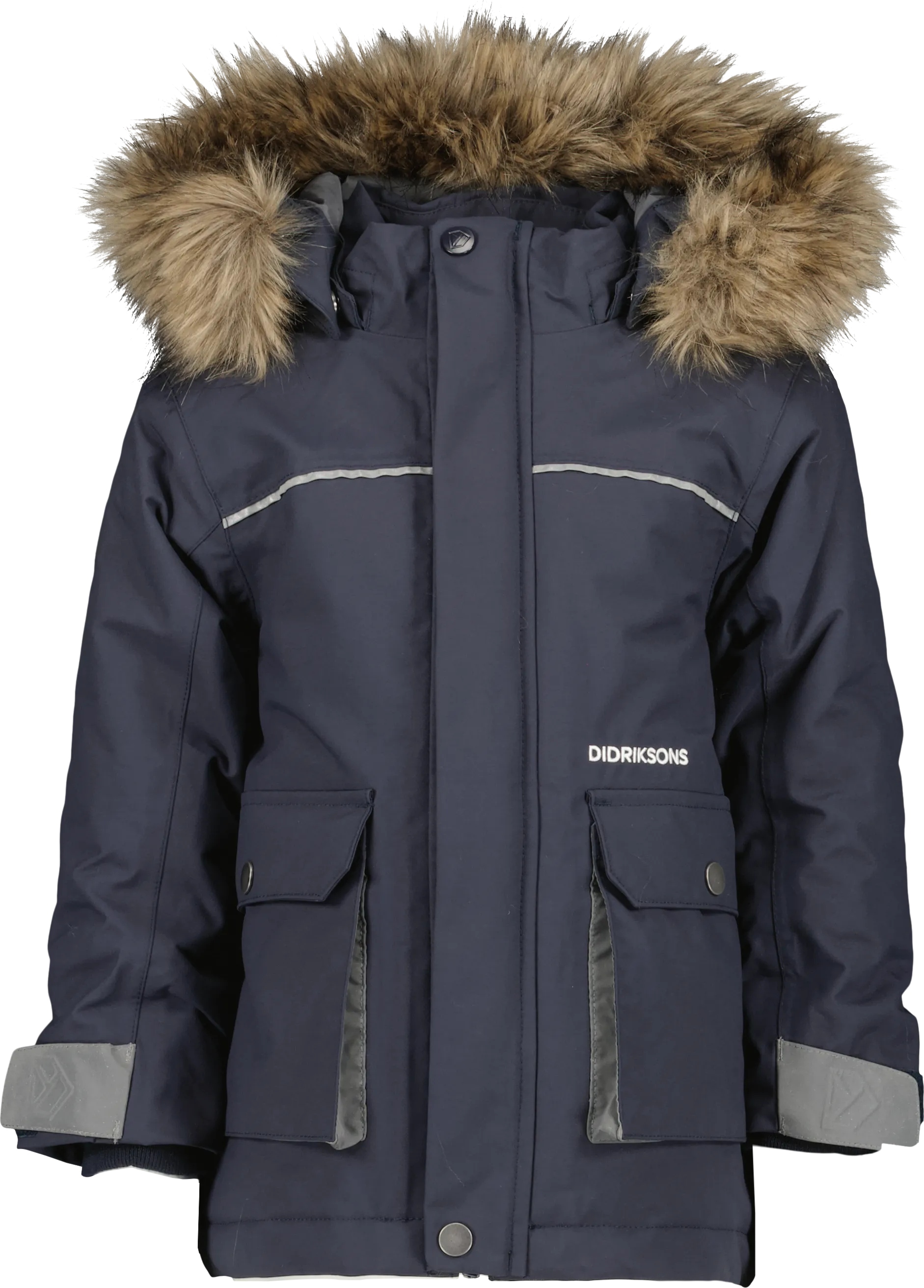 Didriksons Kids' Kure Parka 6 Navy | Buy Didriksons Kids' Kure Parka 6 Navy here | Outnorth