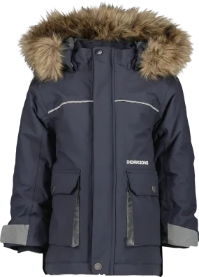 Didriksons Kids' Kure Parka 6 Navy | Buy Didriksons Kids' Kure Parka 6 Navy here | Outnorth