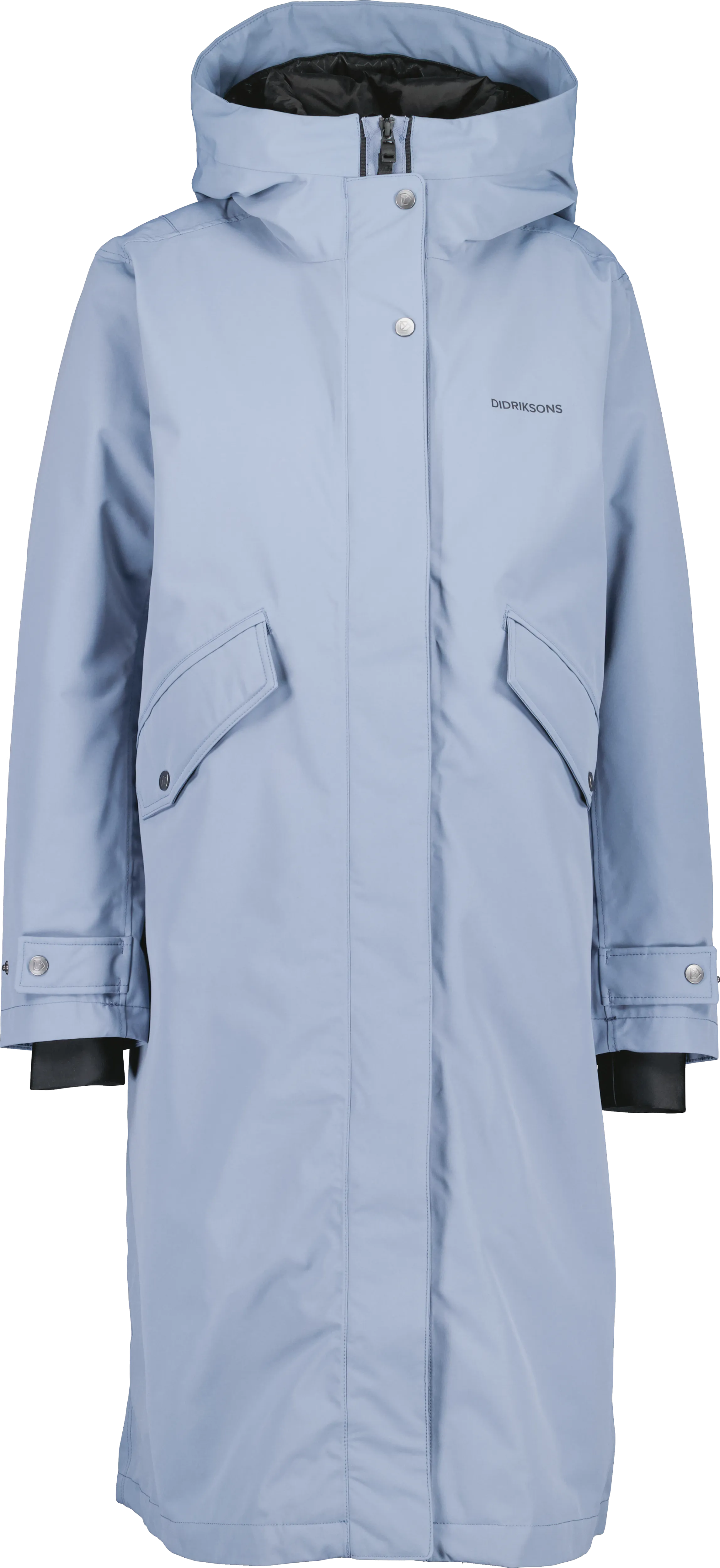 Didriksons Women's Mia Parka Long Glacial Blue | Buy Didriksons Women's Mia Parka Long Glacial Blue here | Outnorth