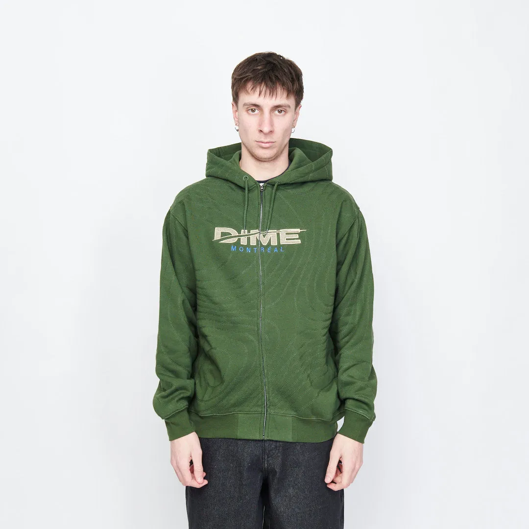 Dime MTL - Speedy Zip Hoodie (Forest)