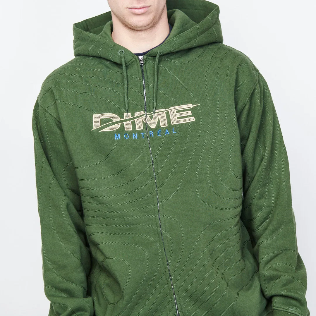 Dime MTL - Speedy Zip Hoodie (Forest)