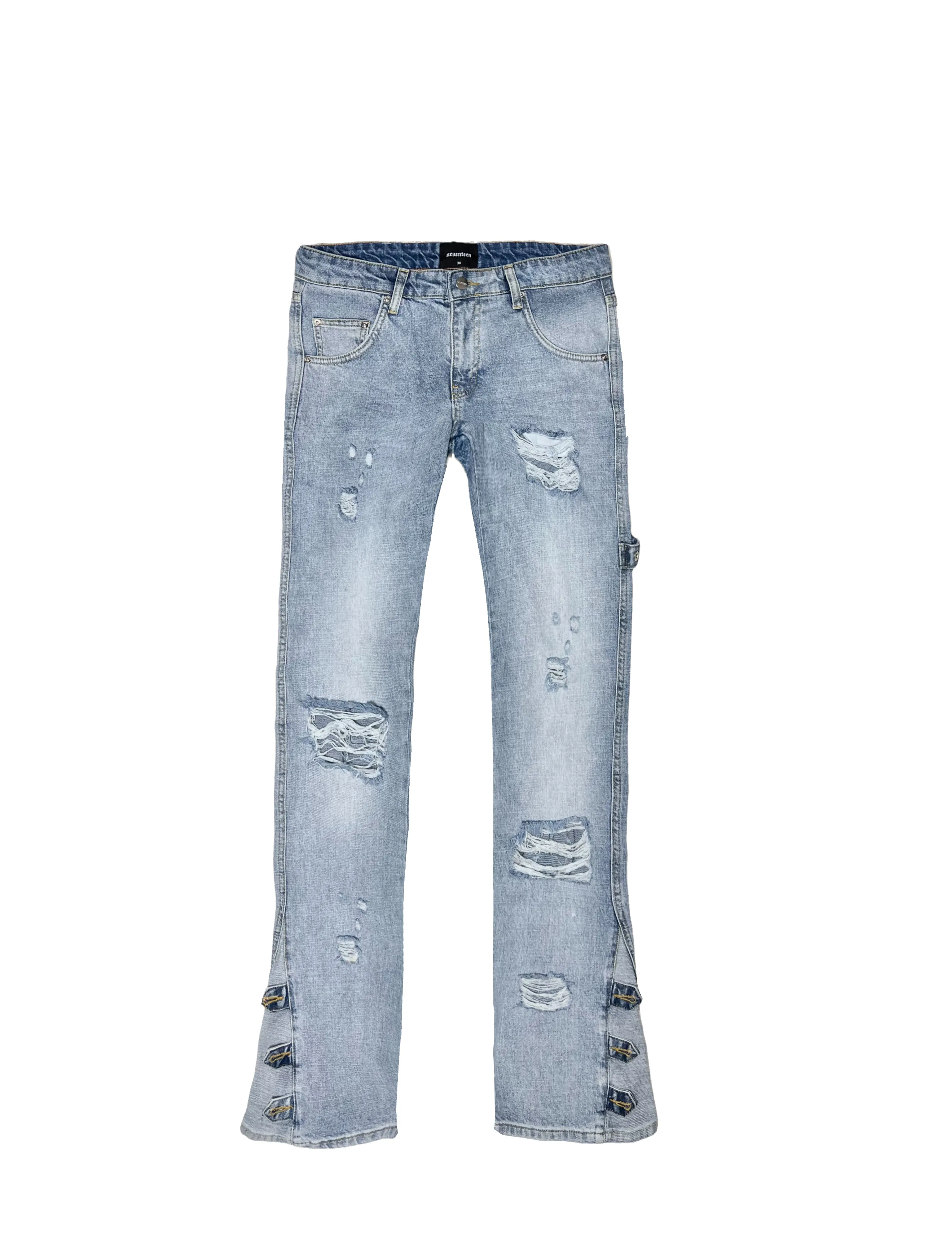 Dix-Sept La Marque Light Blue Flared Denim