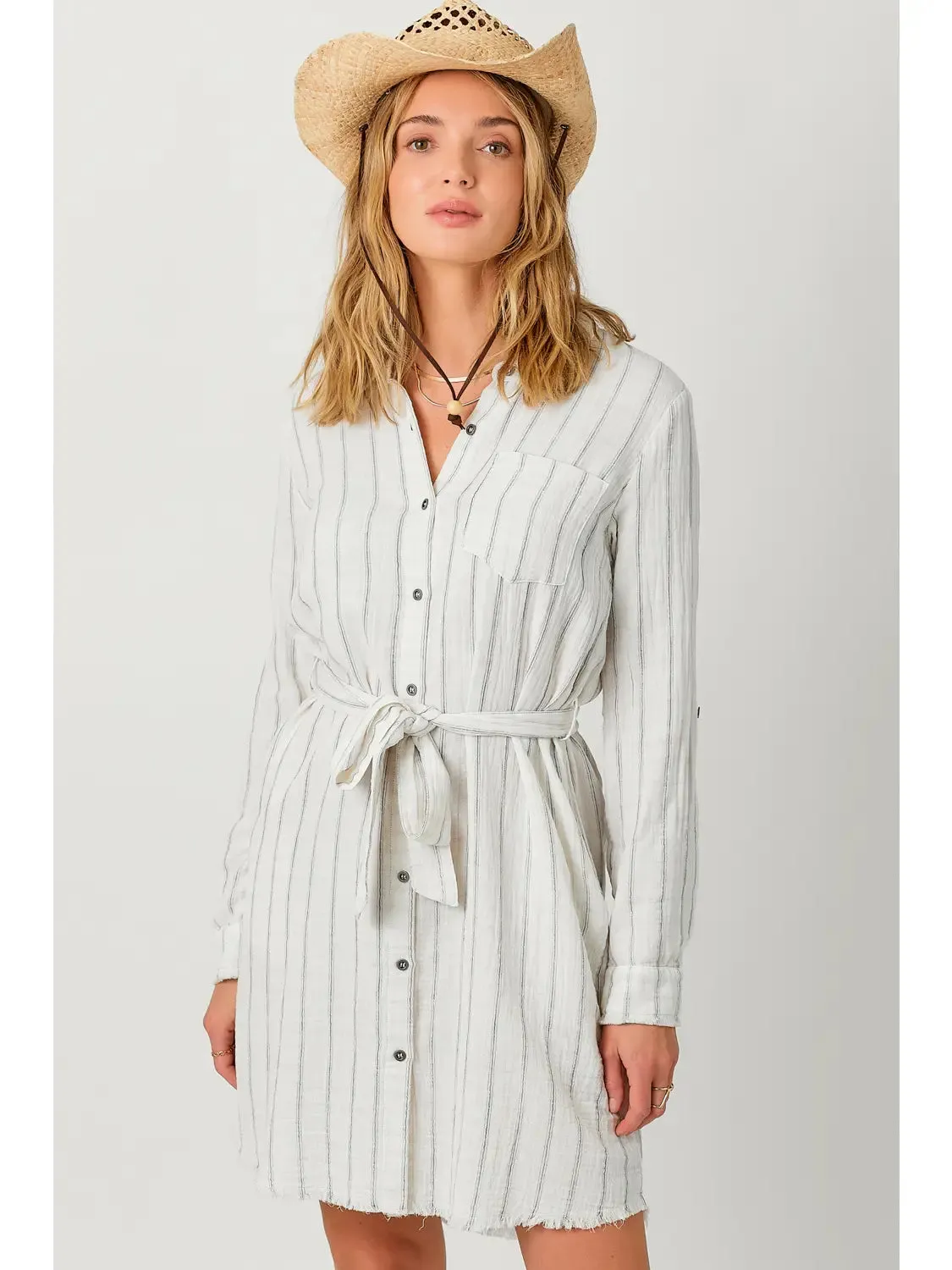 Double Gauze Shirt Dress