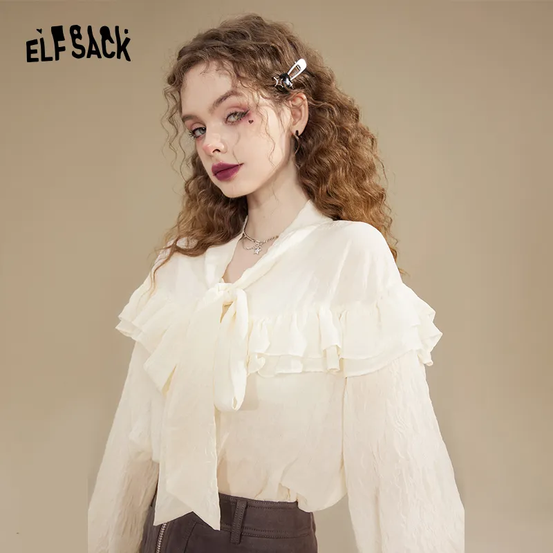 ELF SACK  |Casual Style Street Style Long Sleeves Plain Party Style