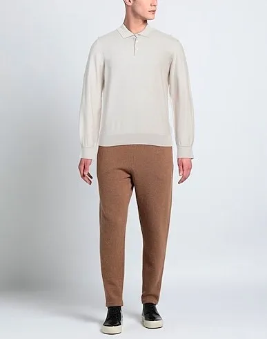 Ermenegildo Zegna  |Pullovers Silk Long Sleeves Plain Oversized Luxury