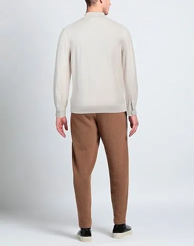 Ermenegildo Zegna  |Pullovers Silk Long Sleeves Plain Oversized Luxury