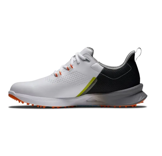 Footjoy Fuel Men's Spikeless Golf Shoe White/Black/Orange 55443