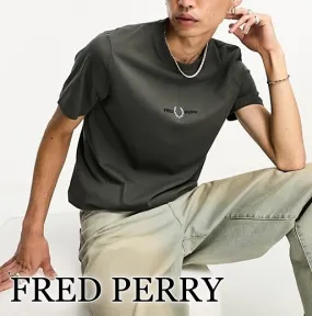 FRED PERRY  |Crew Neck Pullovers Unisex Street Style Plain Cotton