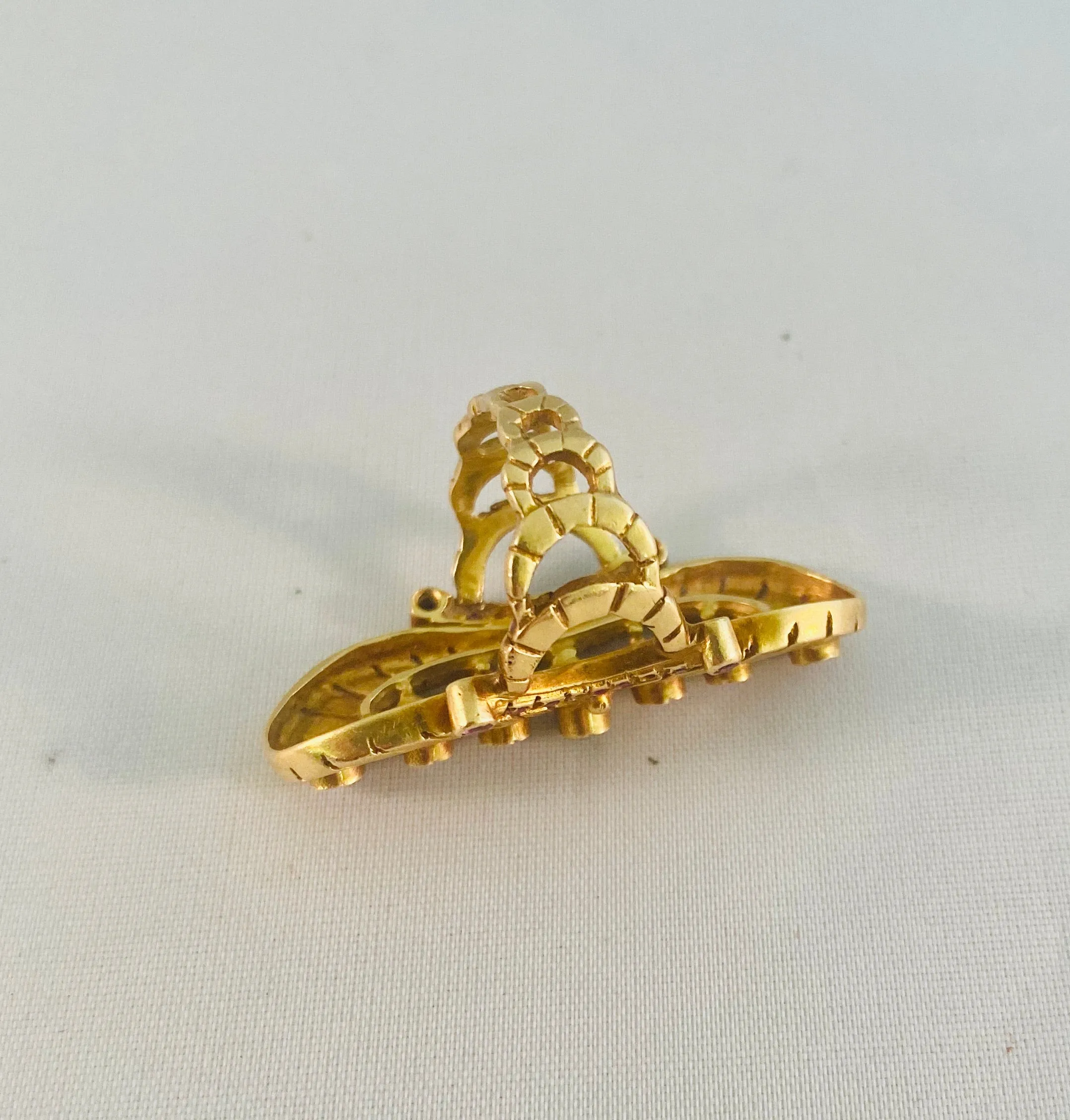 Gold and Ruby Cocktail Ring