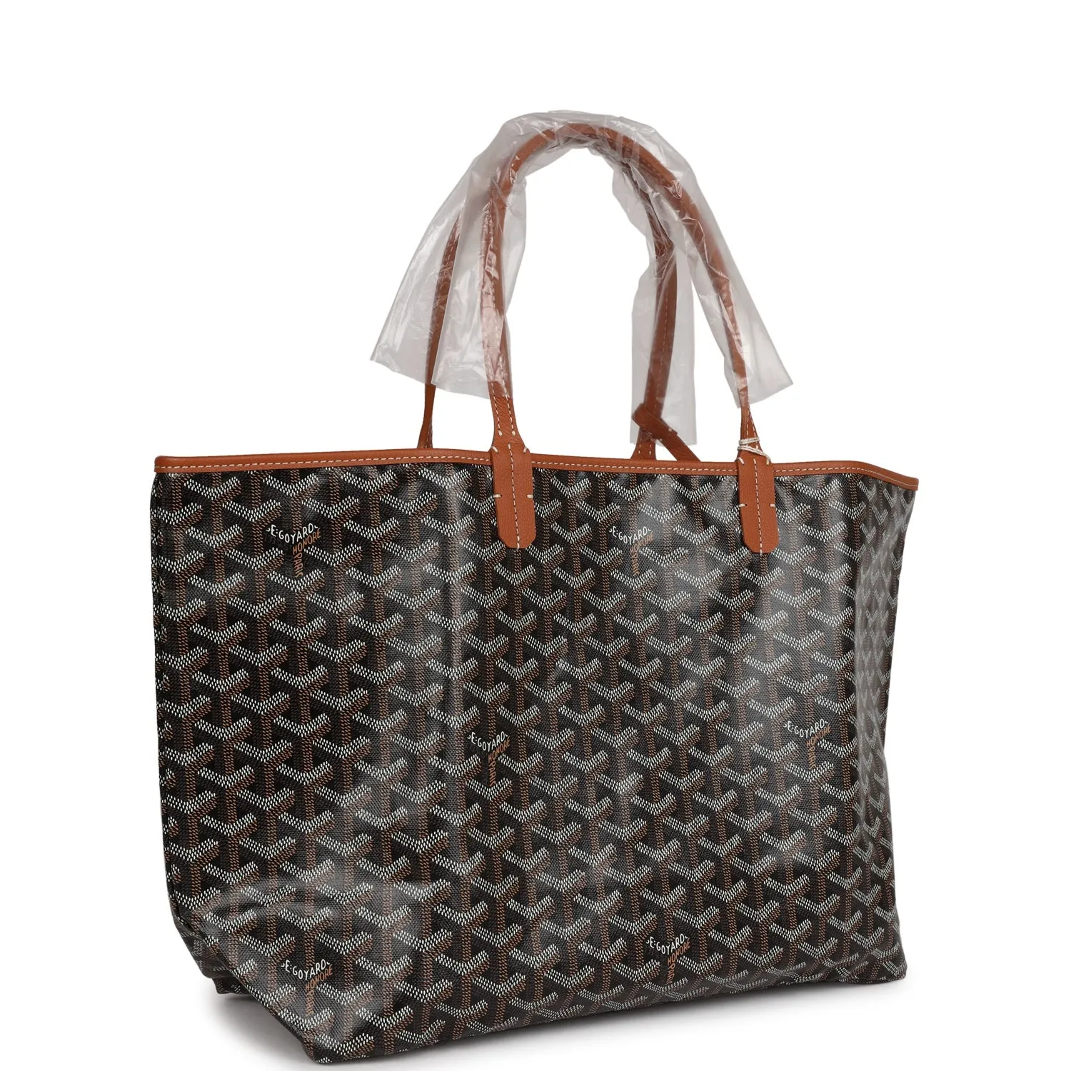 Goyard Goyardine Black St. Louis PM Tote Bag Palladium Hardware