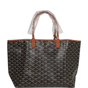 Goyard Goyardine Black St. Louis PM Tote Bag Palladium Hardware