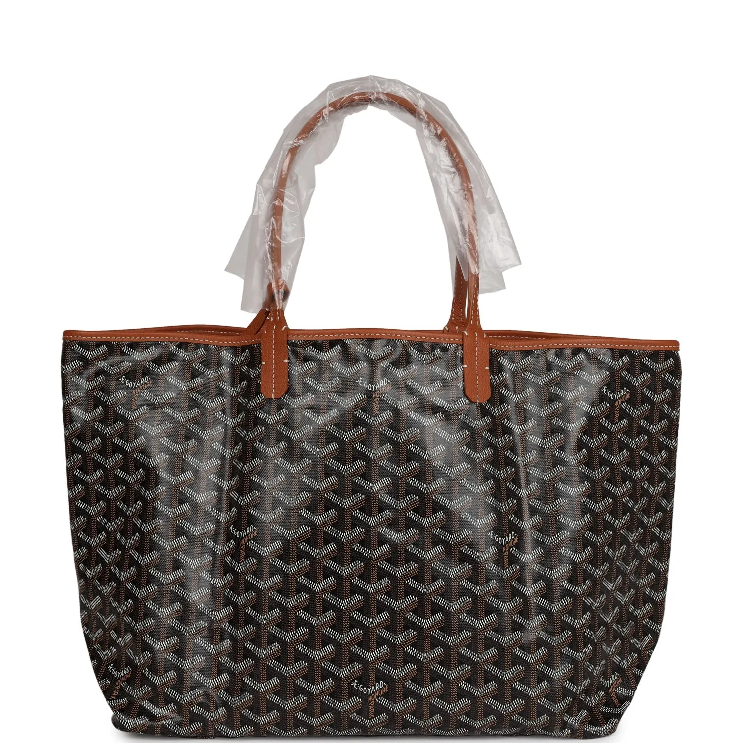 Goyard Goyardine Black St. Louis PM Tote Bag Palladium Hardware