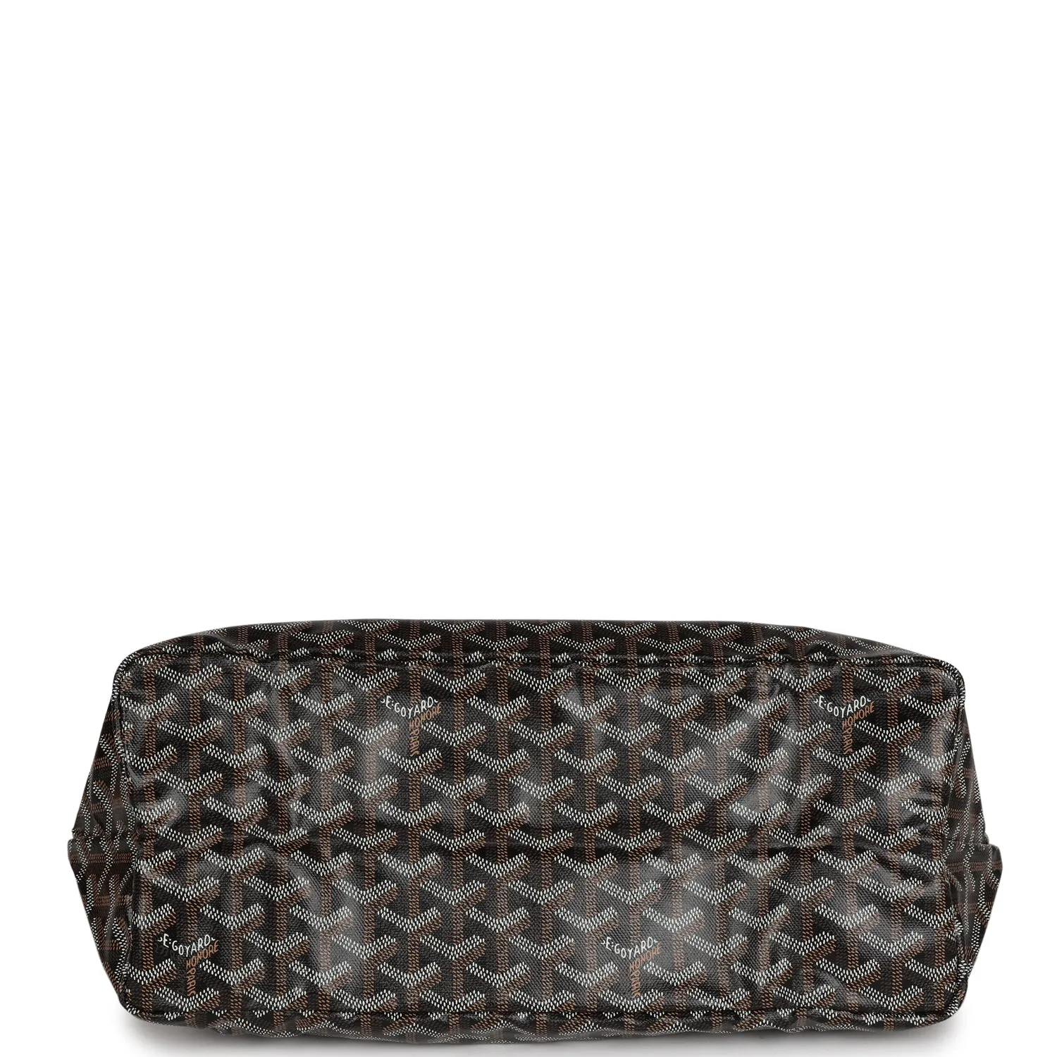 Goyard Goyardine Black St. Louis PM Tote Bag Palladium Hardware