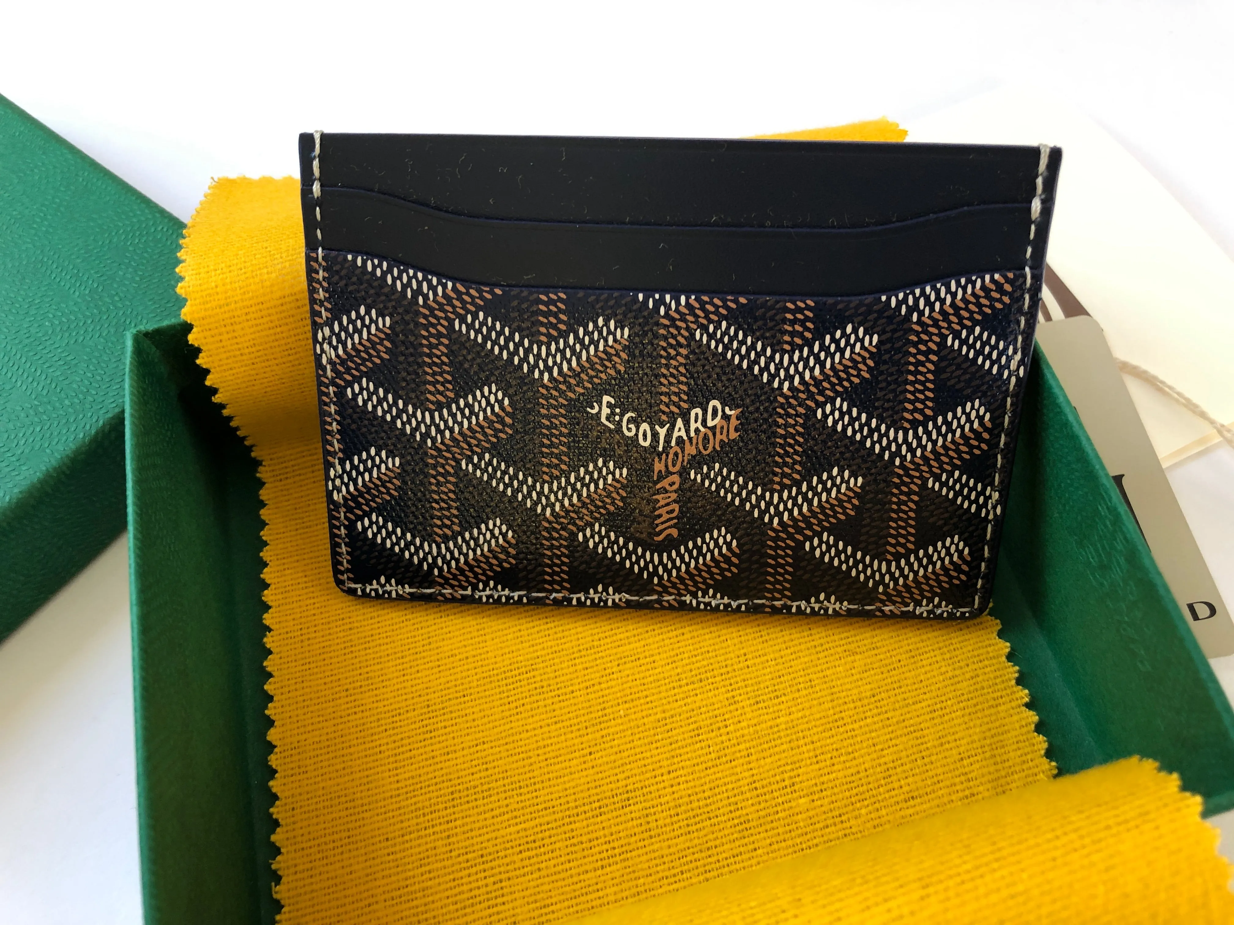 Goyard Saint Sulpice Card Holder - Navy Blue (NWT)