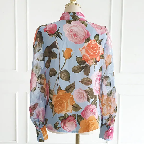 gumzzi  |Flower Patterns Long Sleeves Party Style Office Style