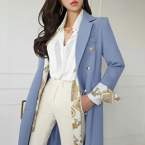 gumzzi  |Long Sleeves Plain Party Style Office Style Elegant Style