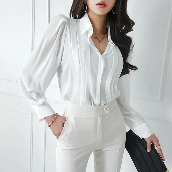 gumzzi  |Long Sleeves Plain Party Style Office Style Elegant Style