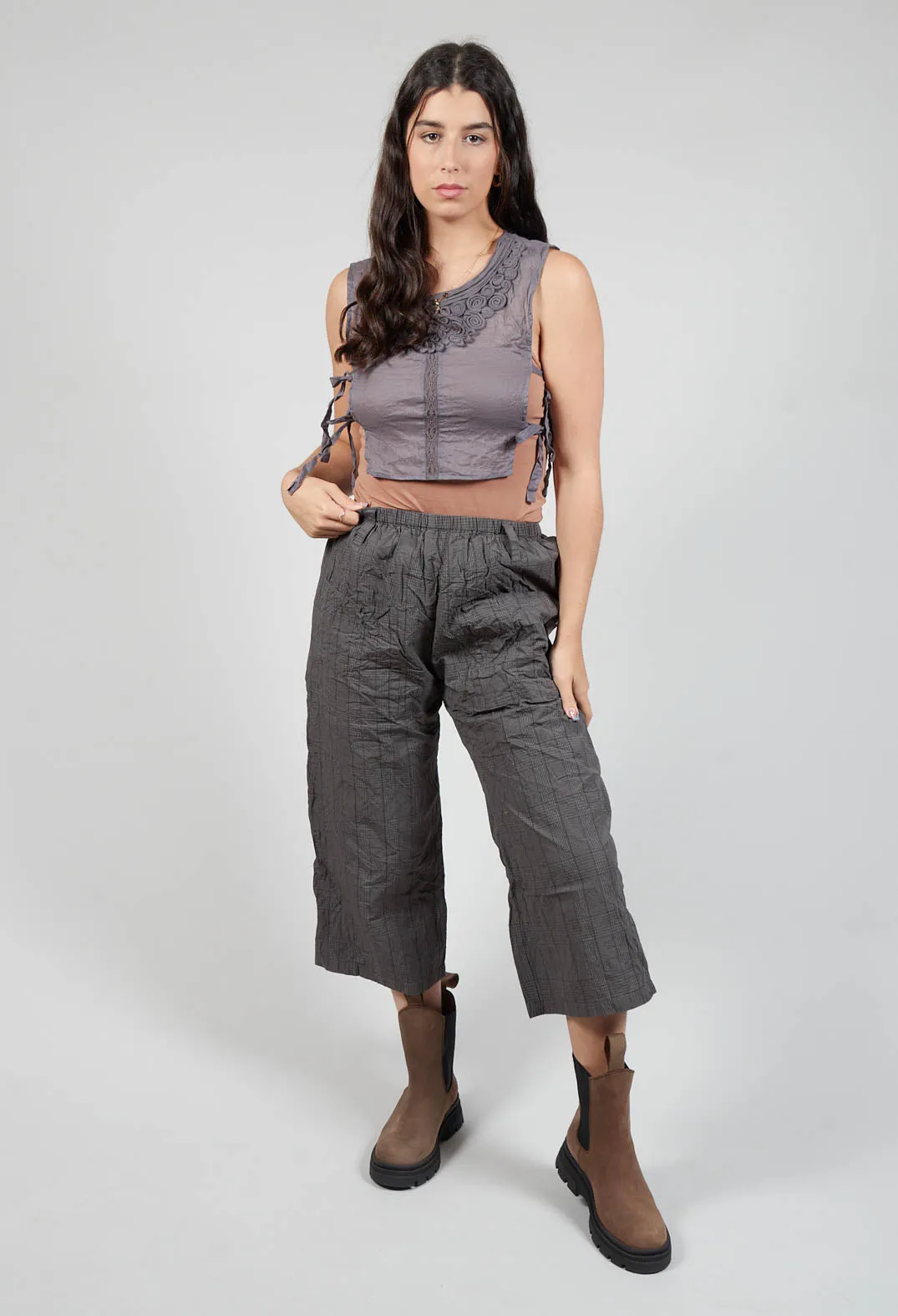 Henny Trousers in Original Checked Cotton