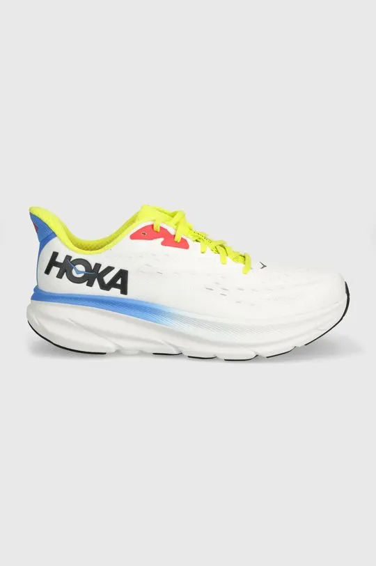 Hoka One One running shoes Clifton 9 turquoise color