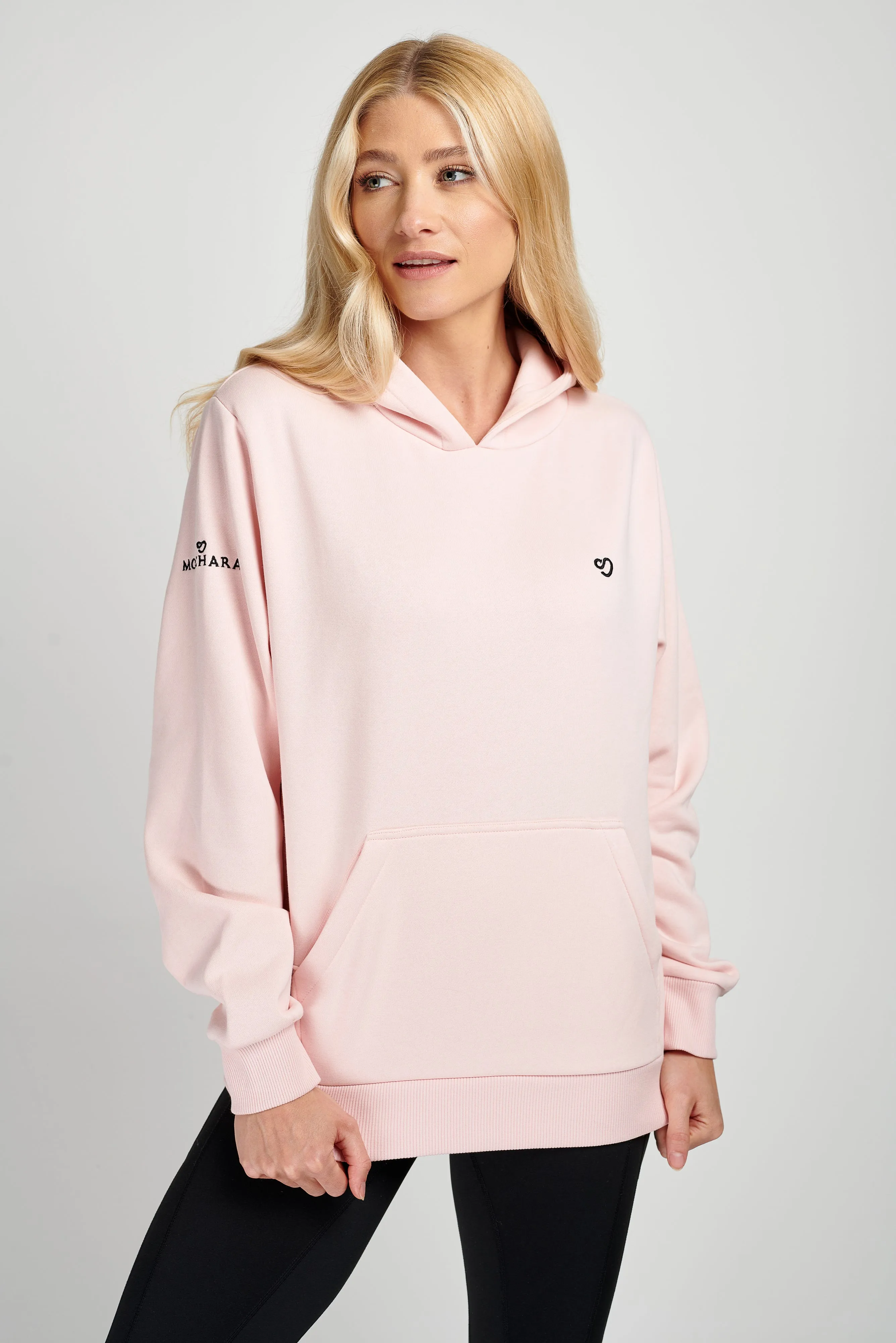 Hoodie in Baby Pink