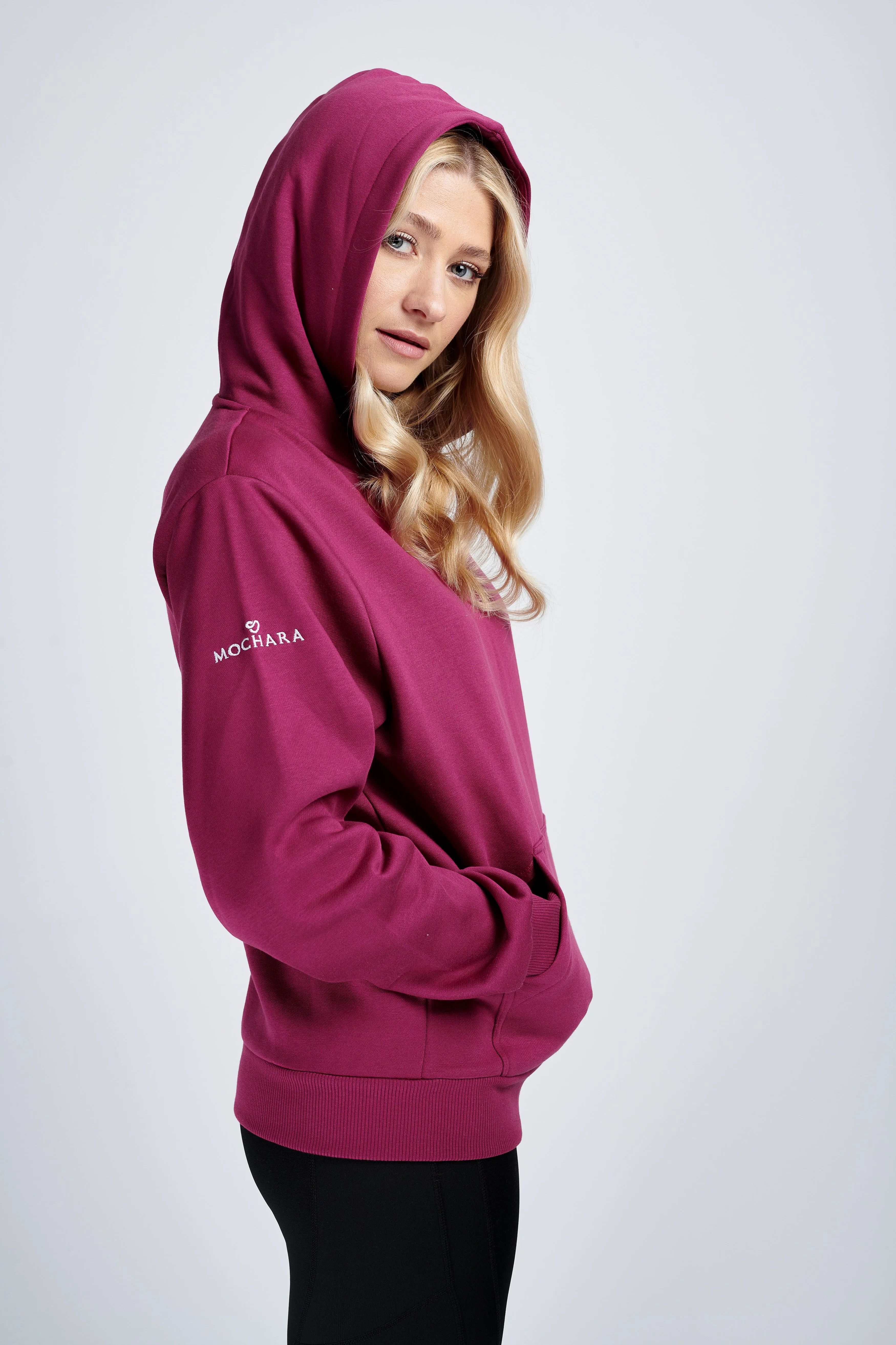 Hoodie in Plum