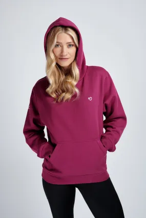 Hoodie in Plum