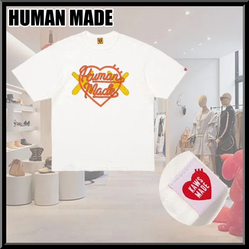 HUMAN MADE  |Crew Neck Pullovers Heart Unisex Street Style Plain Cotton