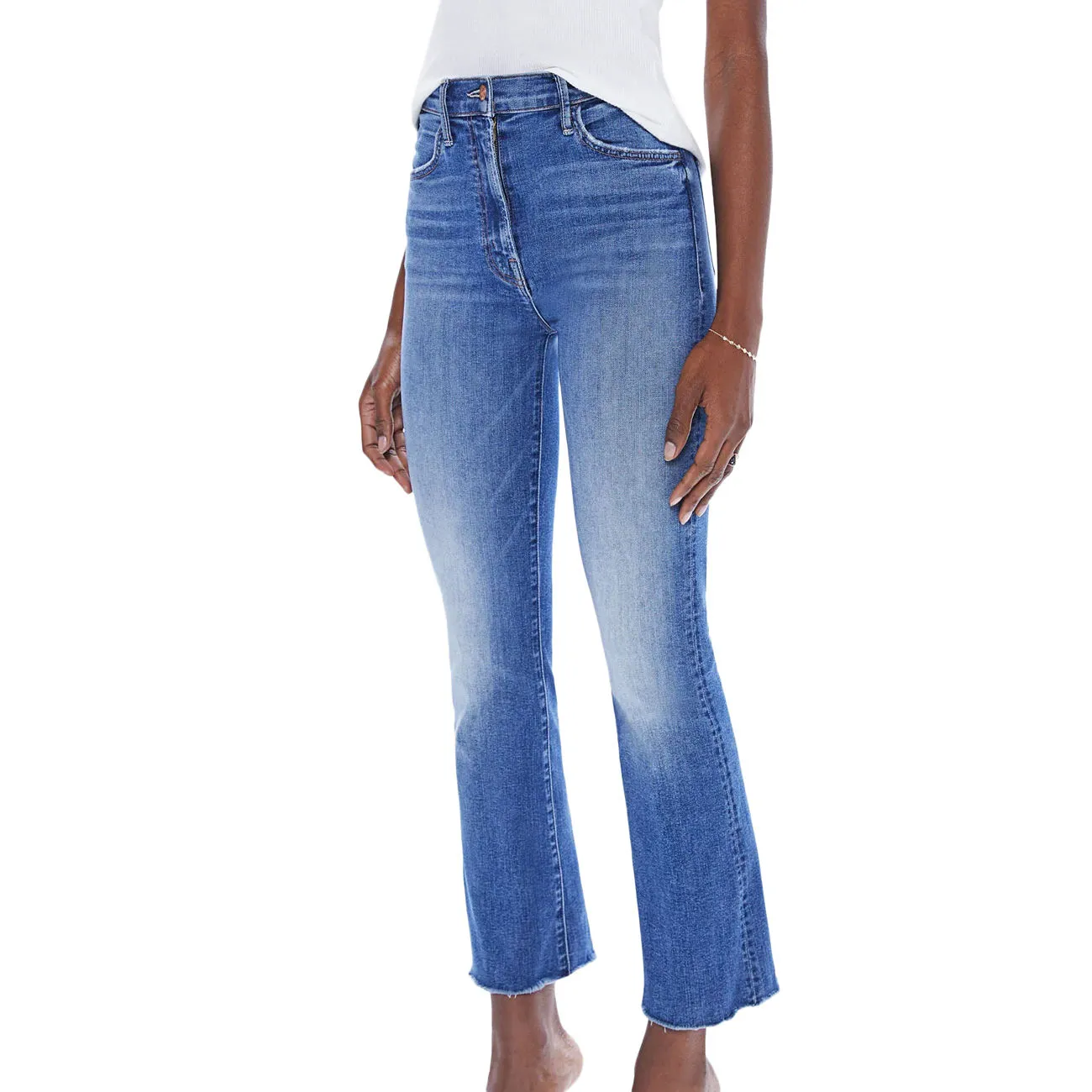 JEANS THE HUSTLER ANKLE FRAY Donna Healing Jar