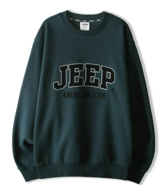 JEEP  |Unisex Street Style Long Sleeves Plain Cotton Logo