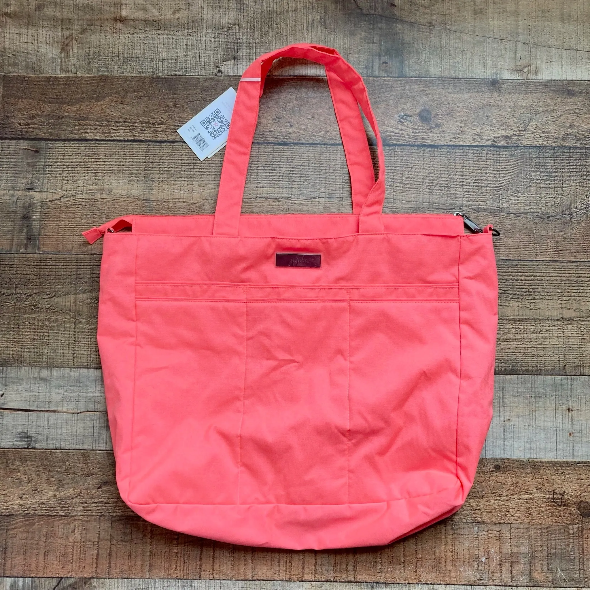 JuJuBe Neon Coral Super Be Tote Bag NWT