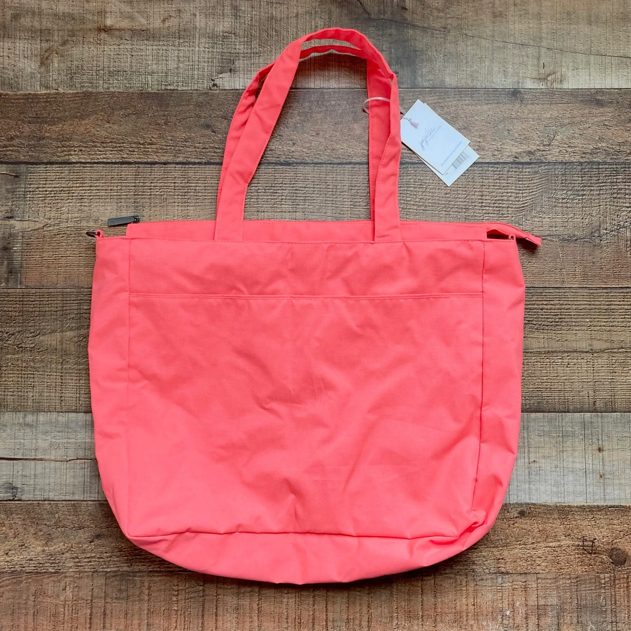 JuJuBe Neon Coral Super Be Tote Bag NWT