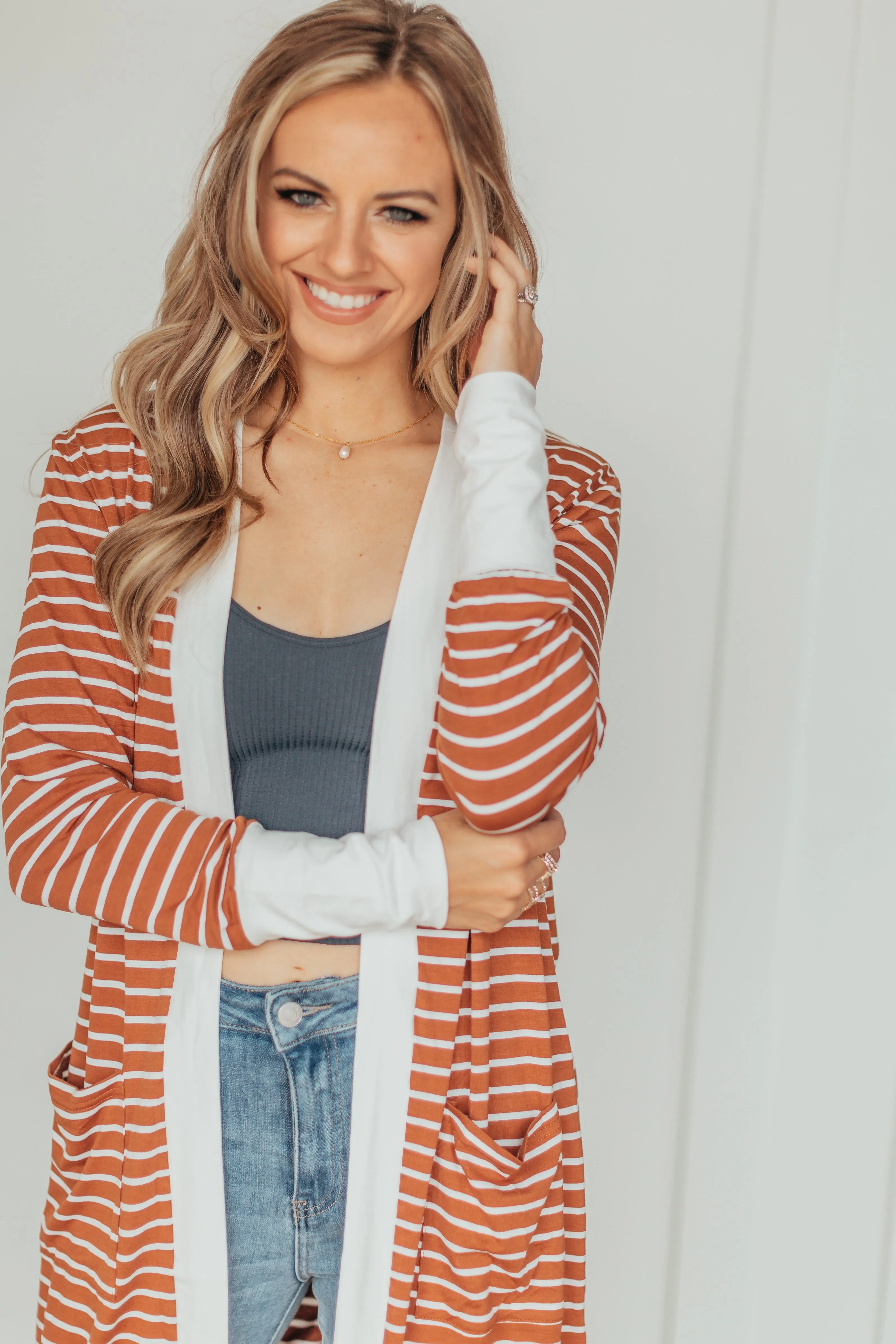 Kara Striped Pocket Cardigan - 2 Colors