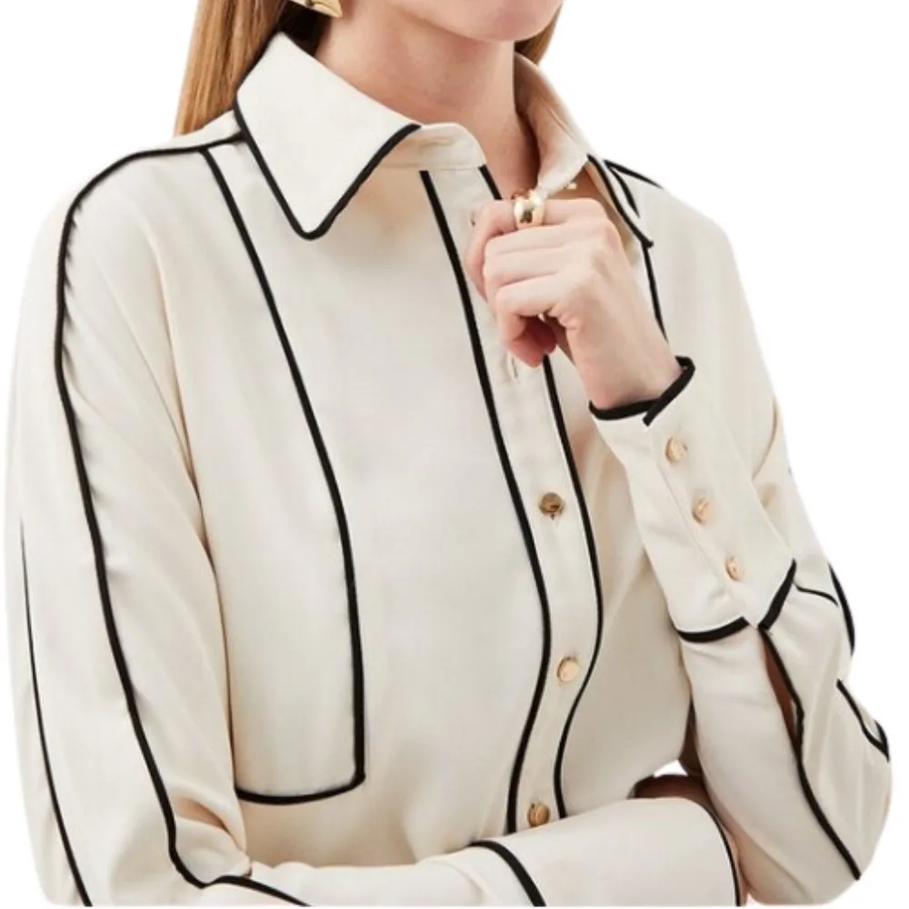 Karen Millen  |Casual Style Long Sleeves Plain Party Style Elegant Style