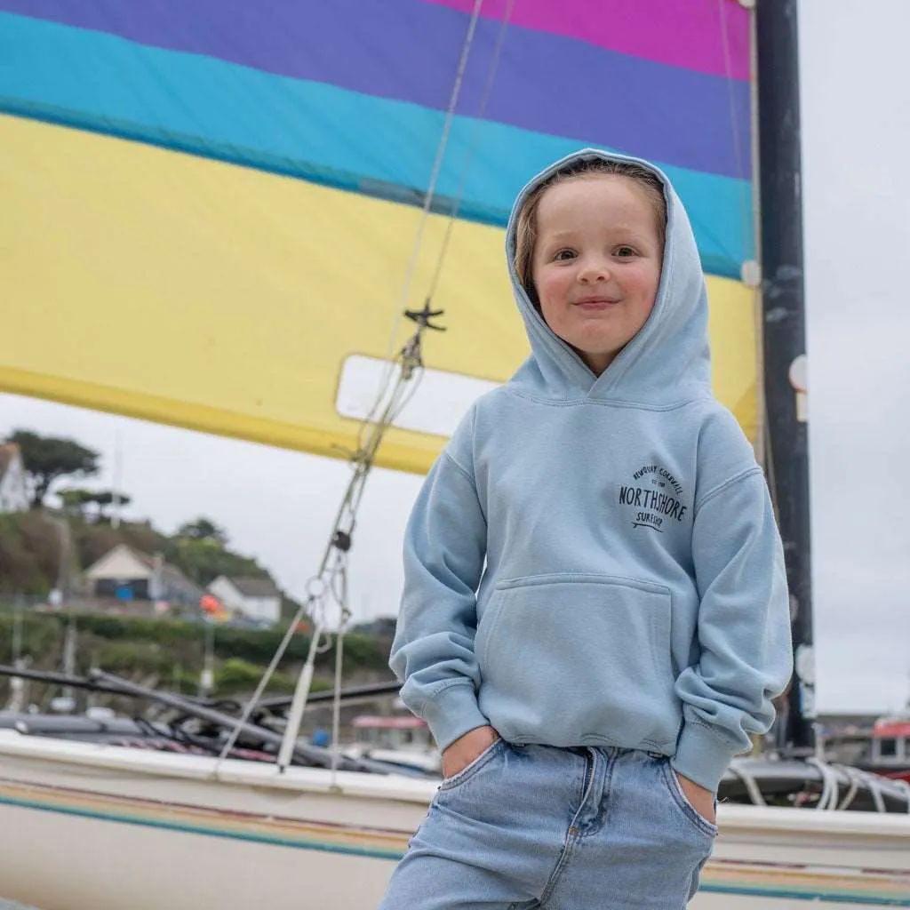 Kids Classic Logo Hoodie | Sky Blue