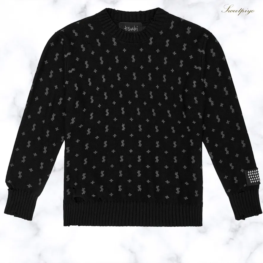 KSUBI  |KSUBI Allstar Knit Crew Black MPS24KW010